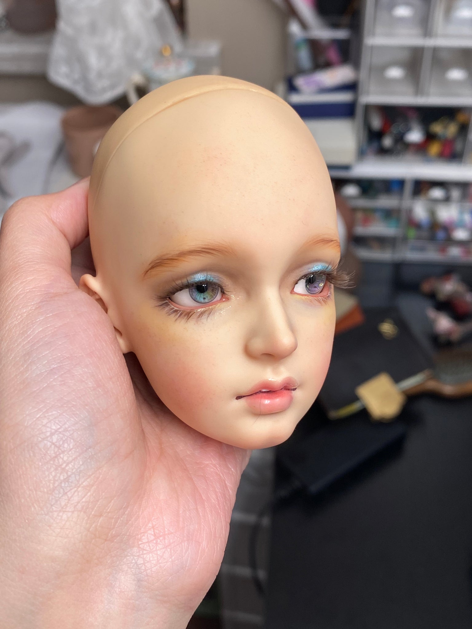 14/6 mm Doll eyes (1/3 scale) - 'Kaleidoscope' – Nakana Workshop