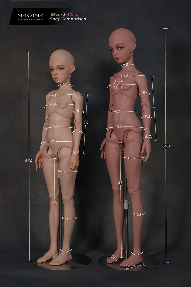60cm Femal Doll Body