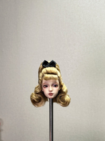 OOAK Handwork 'Blond Barbie' Wig for 1/6 Liv