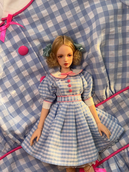 OOAK Handwork 'Liv' 1/6 BJD fullset styling - Roller girl
