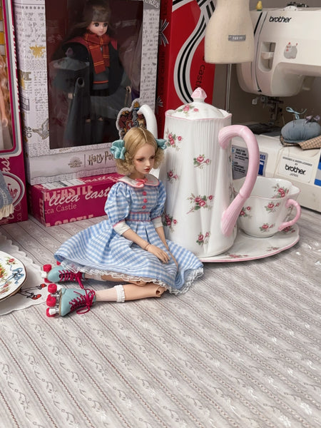 OOAK Handwork 'Liv' 1/6 BJD fullset styling - Roller girl