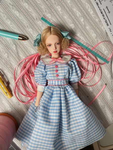 OOAK Handwork 'Liv' 1/6 BJD fullset styling - Roller girl