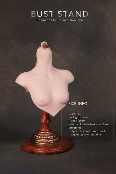 1/3 Female Bust Stand (Wooden base)
