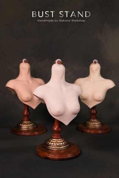 1/3 Female Bust Stand (Wooden base)