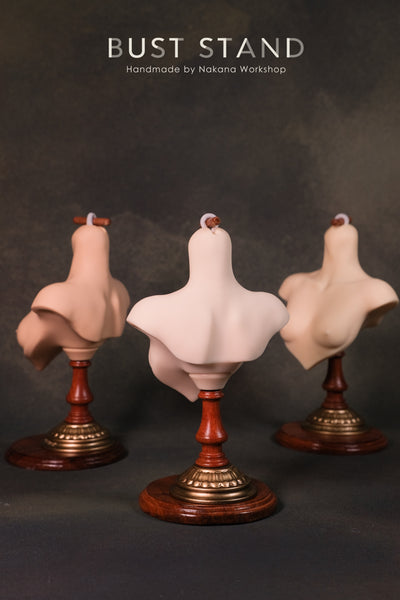 1/3 Female Bust Stand (Wooden base)