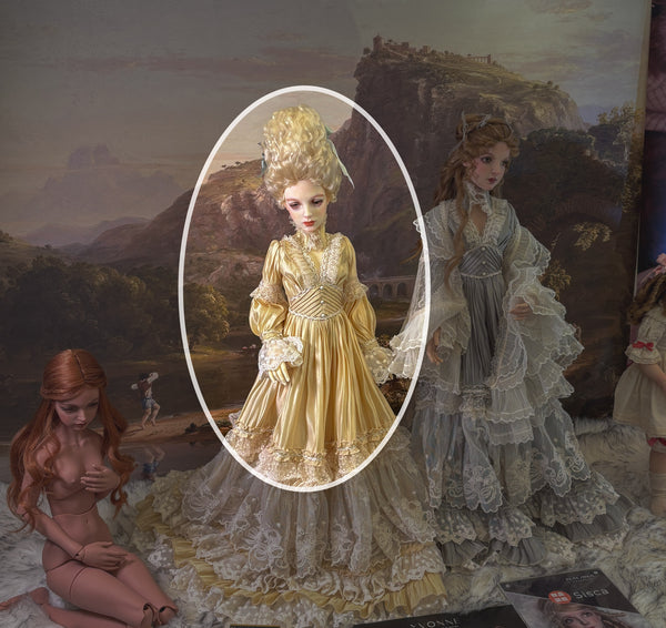 OOAK Handwork 'Yvonne-Rococo Queen' 1/3 BJD fullset styling