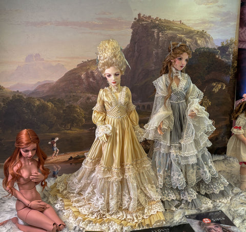 OOAK Handwork 'Yvonne-Rococo Queen' 1/3 BJD fullset styling