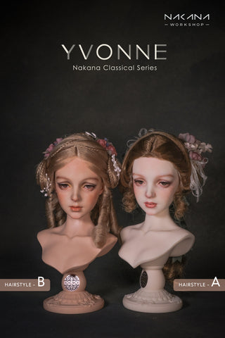 OOAK Handwork 'Classical Rose' Girls Mid-length Wig for 1/3 BJD