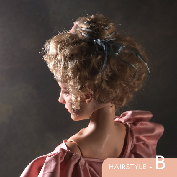 OOAK Handwork 'Panya Wig with Flowers' Hairstyle-B 1/3 BJD doll wigs