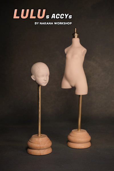 Lulu's wig stand & mannequin stand; 1/6 or 1/8 Doll Stand
