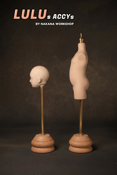 Lulu's wig stand & mannequin stand; 1/6 or 1/8 Doll Stand