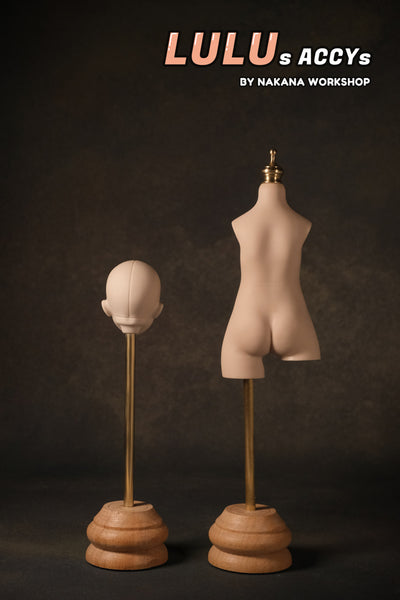 Lulu's wig stand & mannequin stand; 1/6 or 1/8 Doll Stand