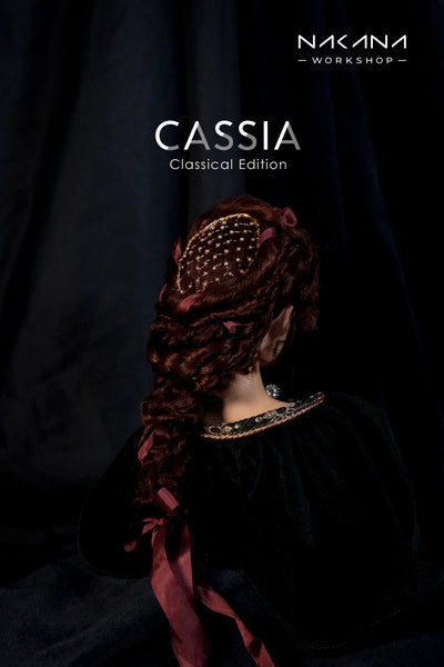 OOAK Handwork 'Duchess` mid-length braid' Wig for 1/3 BJD