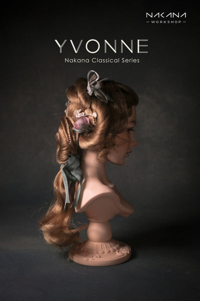 OOAK Handwork 'Classical Rose' Girls Mid-length Wig for 1/3 BJD