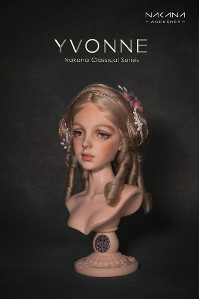 OOAK Handwork 'Classical Rose' Girls Mid-length Wig for 1/3 BJD