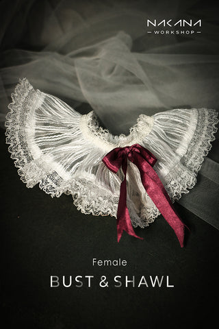 ‘Lace Collar’ for 1/3 scale doll or Bust-stand