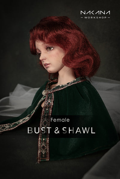 ‘Velvet Shawl’ for 1/3 scale doll or Bust-stand